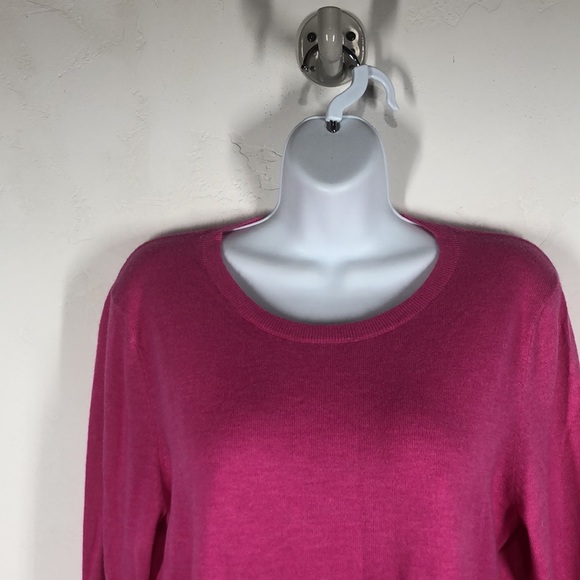 Talbots pink lambswool blend sweater size medium - Picture 2 of 11